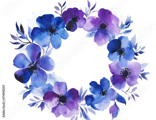 frame made of lilac flowers