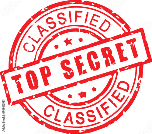 “TOP SECRET Classified Stamp Icon – Confidential Symbol for Security, Editorial & Compliance Design”