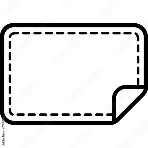 Desk mat outline icon vector