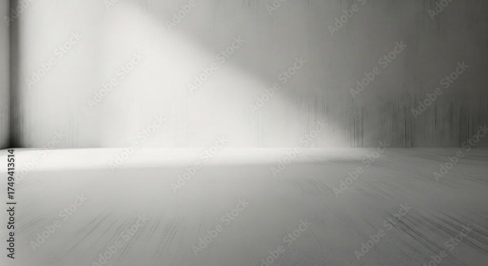 Fototapeta premium Empty Room with Light and Shadow