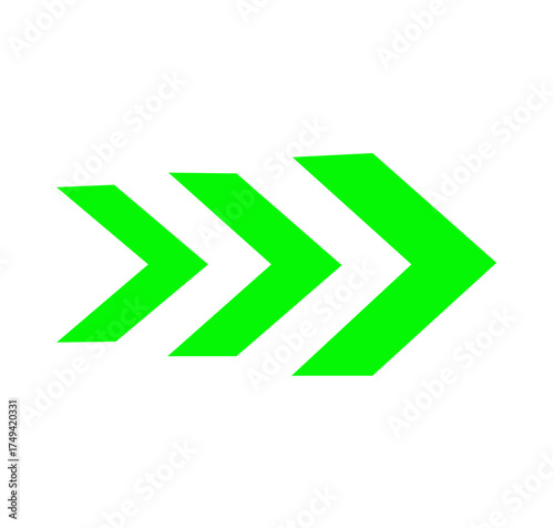 Free Download vector green arrow head icon on white background	 - GFXLoad