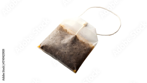 tea bag isolated on white