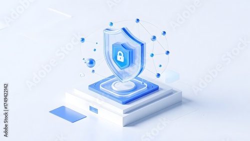 3d rendered illustration of a glass of water