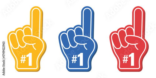 1. Number one. Fan foam finger