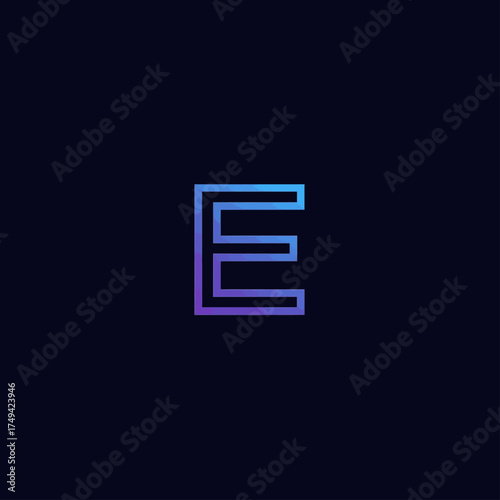 vector illustration of a letter