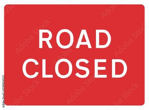 Site access red road sign, rectangle vector illustration
