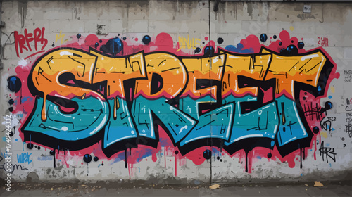 graffiti on the wall