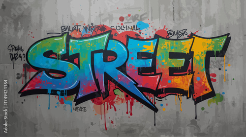graffiti on the wall