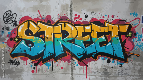 graffiti on the wall