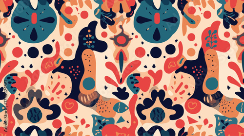 seamless pattern with hearts