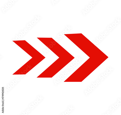 Free Download vector red arrow head icon on white background	 - GFXLoad
