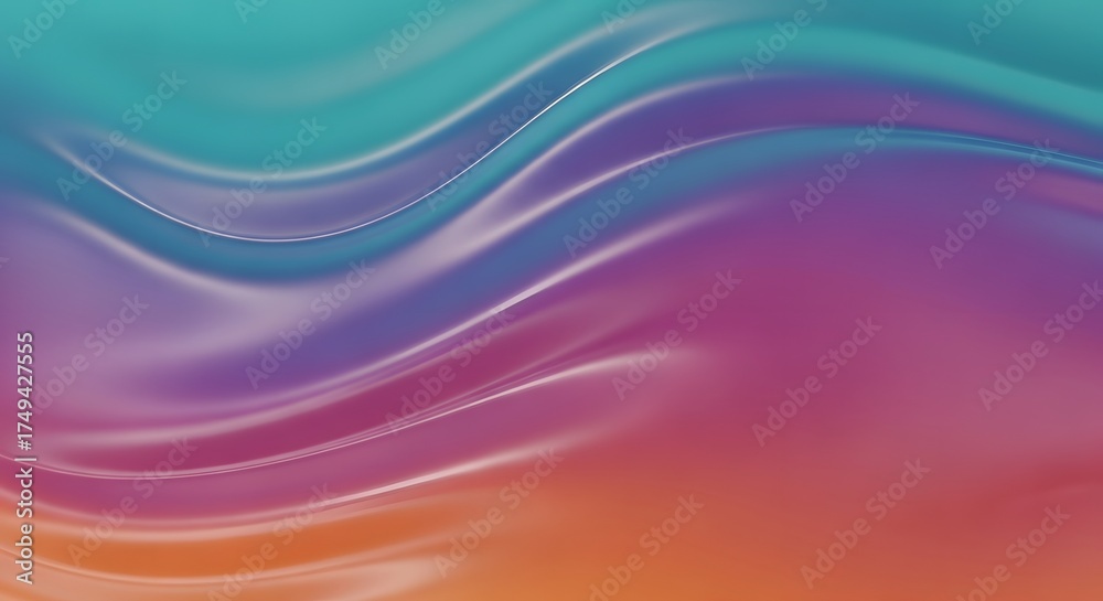 Obraz premium Abstract Gradient Swirls of Color Flowing Seamlessly