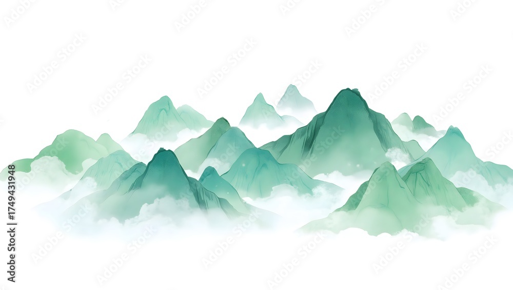 Fototapeta premium mountain landscape vector illustration