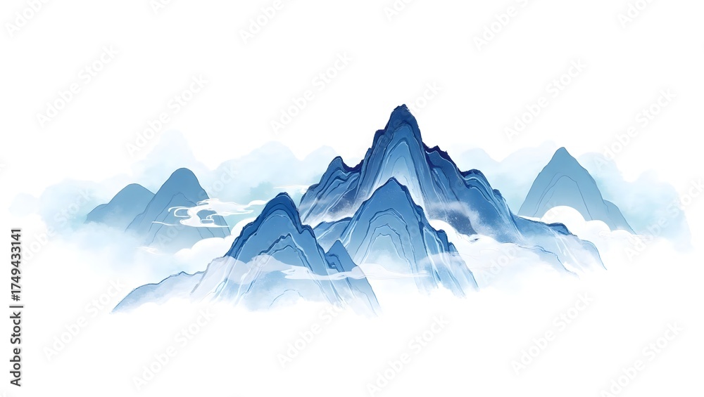 Fototapeta premium winter mountain landscape
