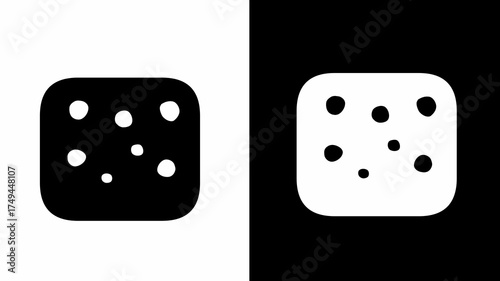 Cookie vector icon, chocolate chip biscuit illustration, food snack