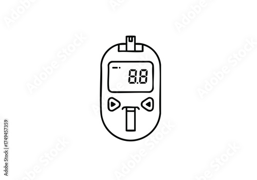 Essential glucose meter for quick blood sugar checks, vital for diabetes management and healthy living