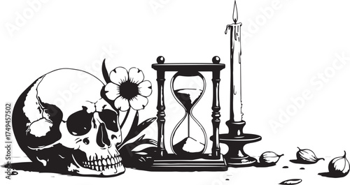 hourglass with sand