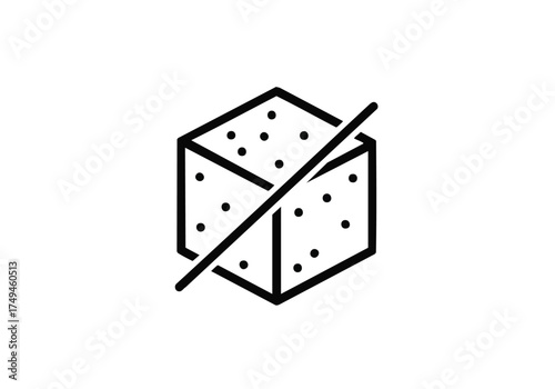 Say No to Sugar Concept with a Clean Minimalist Design - Perfect for Health & Wellness Campaigns, Dieting Resources, and Nutrition Guides
