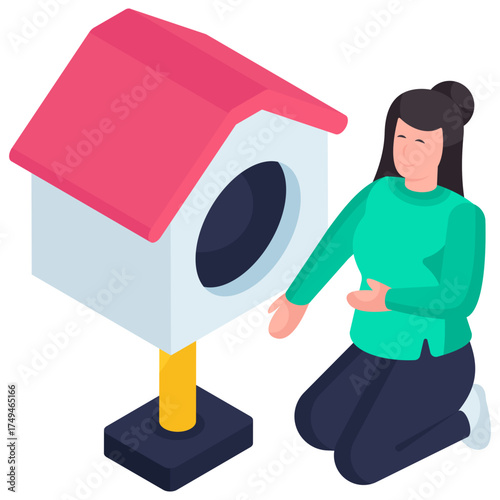 Premium download illustration of aviary 