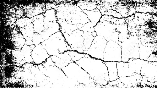 A textured background featuring cracked, distressed patterns in black and white, resembling aged or weathered surfaces