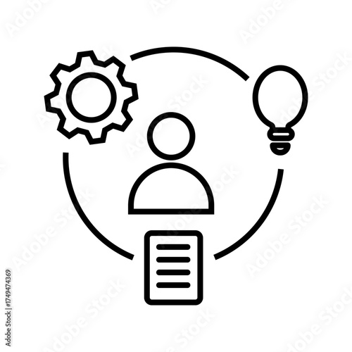 Competency Icon Or Logo Isolated Vector Illustration

