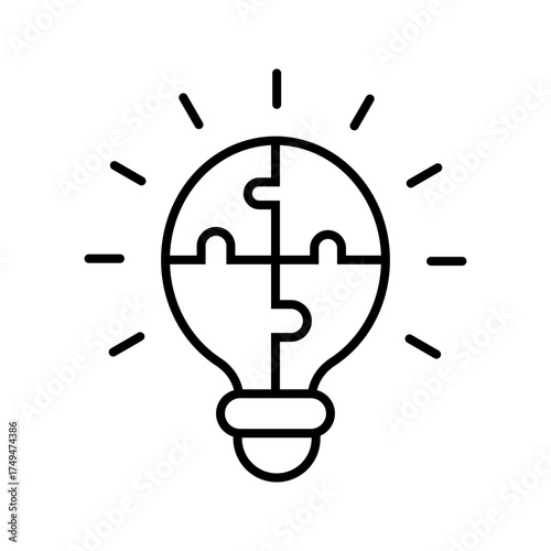 Innovation icon. Simple element from digital disruption collection