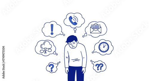 Feeling overwhelmed by a multitude of tasks and responsibilities in modern life.