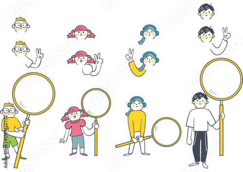 探究する子どもたち　学びの発見と観察の時間
