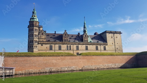 Kronborg Castle, known as Elsinore in the Tragedy of Hamlet - Helsingor, Denmark