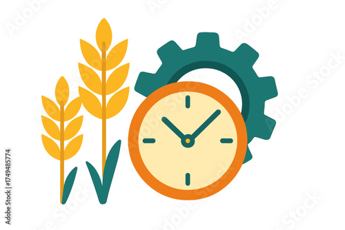 Efficient agricultural production time management and process concept