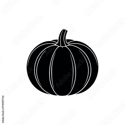 Pumpkin vector design with hat for autumn thanksgiving harvest and seasonal celebration decorative artwork and creative digital projects