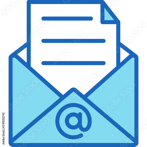 Email blue icon