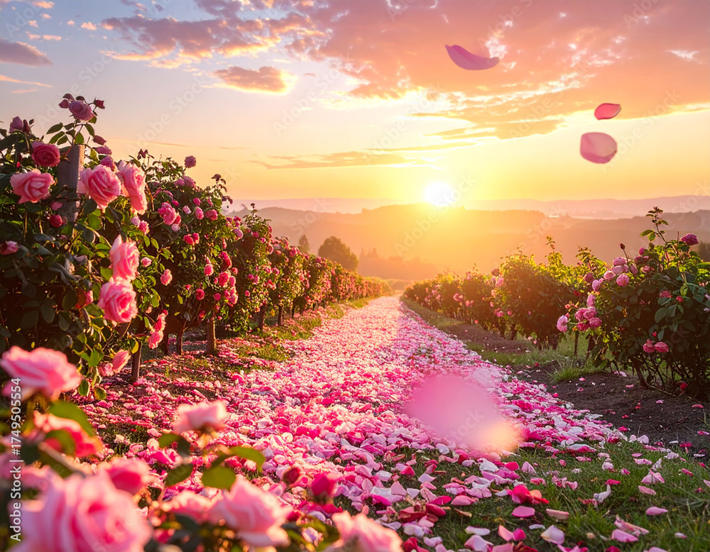 Obraz premium rose garden