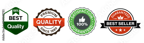 Quality Assurance Badge Label Seal Best Seller Premium Design