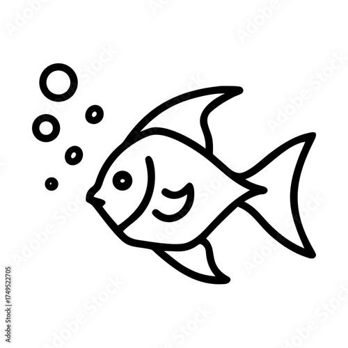 vector illustration of a fish