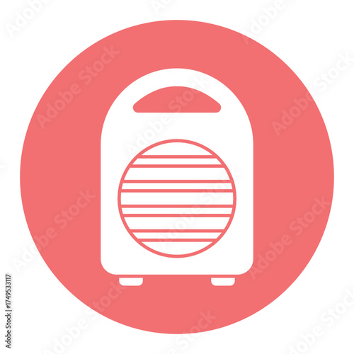 Electric heater Vector icon which can easily modify or edit