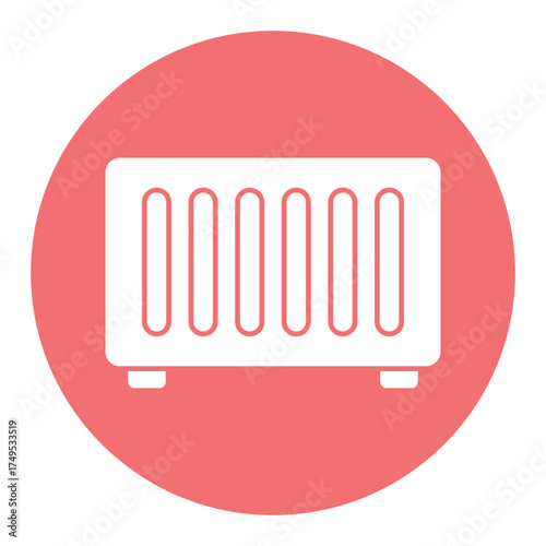 Central heating Vector icon which can easily modify or edit