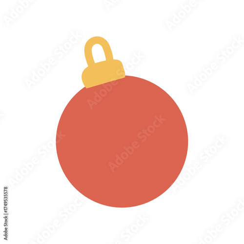 red christmas ball