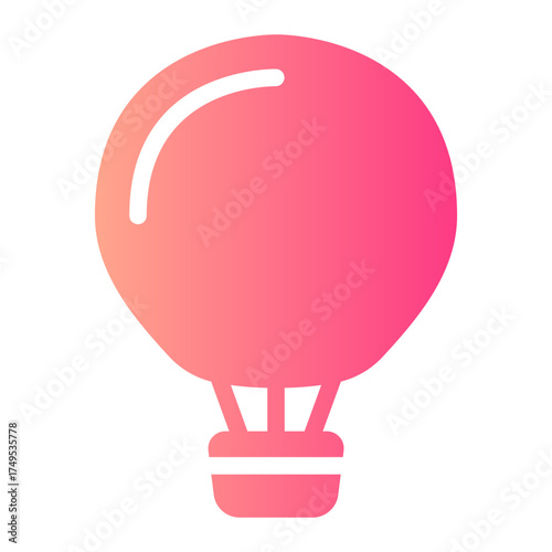 air ballon gradient icon
