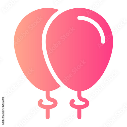 balloons gradient icon