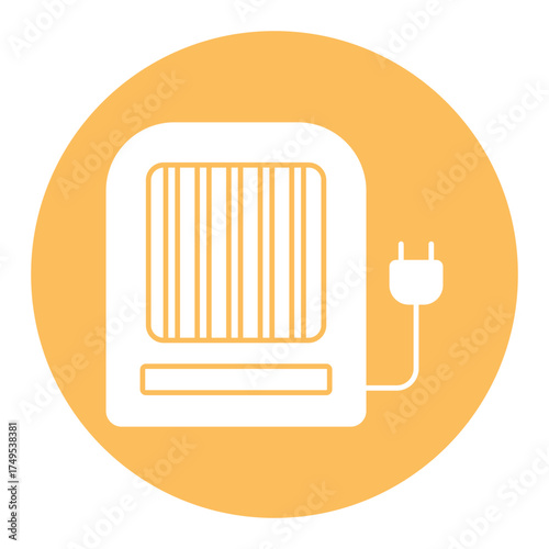 Building heater Vector icon which can easily modify or edit