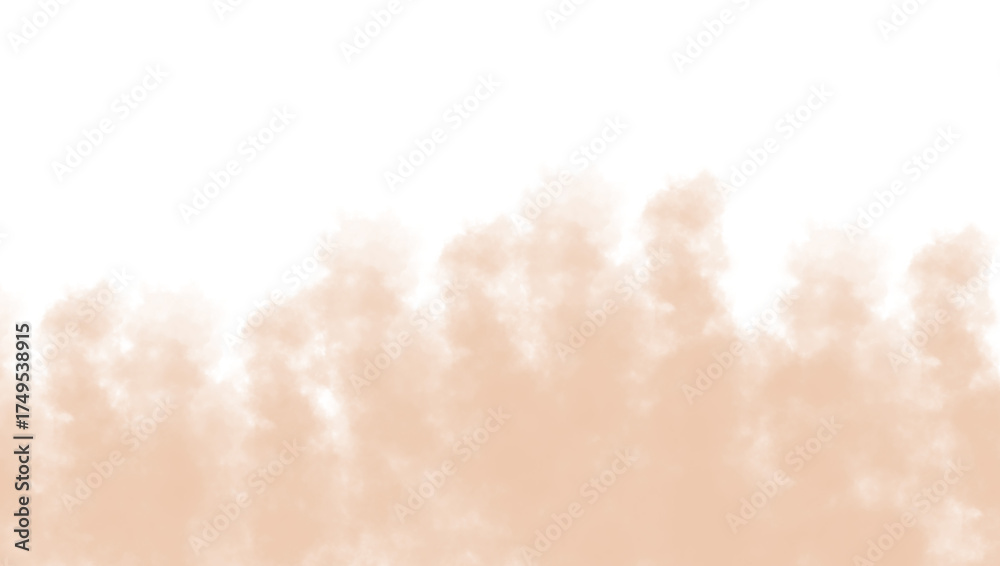 Fototapeta premium Peach abstract texture watercolor paint design soft pastel art light color illustration image effect on transparent background