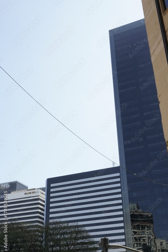 Fototapeta premium city landscape buildings