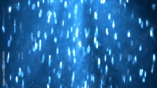 Abstract Blue Sparkle Particles Falling Background Motion Animation