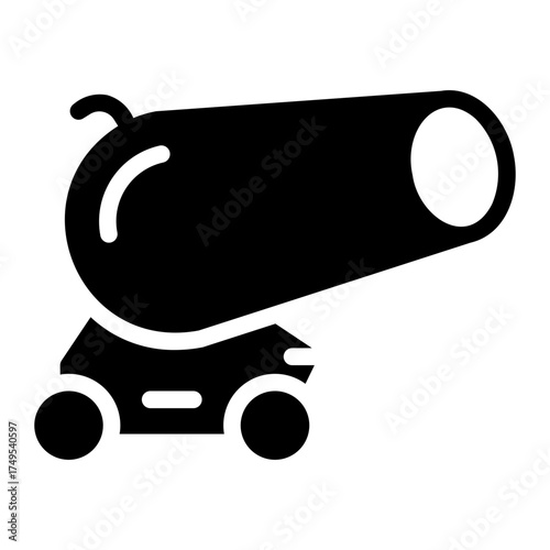 cannon glyph icon