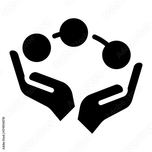 Juggling glyph icon