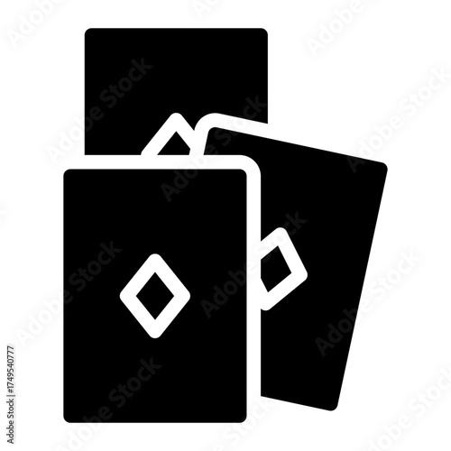 poker glyph icon