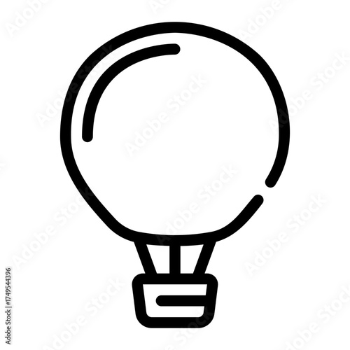 air ballon line icon