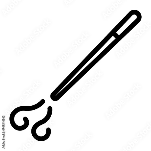 magic wand line icon
