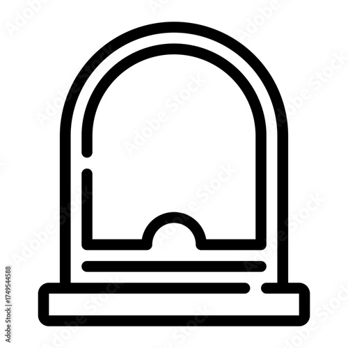 ticket booth line icon